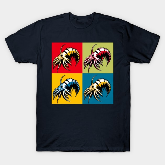 Pop Amphipod Sponge Art - Cool Underwater T-Shirt by PawPopArt